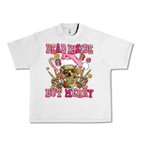 Lunar Rock dead inside but merry  pink christmas skeleton Urban Heavy Tee - AdoDesignShop