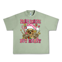 Oil Green dead inside but merry  pink christmas skeleton Urban Heavy Tee - AdoDesignShop