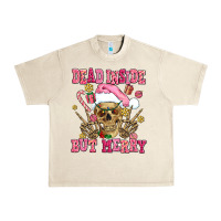 Sandshell dead inside but merry  pink christmas skeleton Urban Heavy Tee - AdoDesignShop