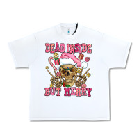 White dead inside but merry  pink christmas skeleton Urban Heavy Tee - AdoDesignShop