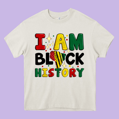 I Am Black History Heavy Core Tee Designed By Artiststas