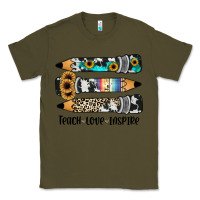 Army Green western pencils teach love inspire Classic Tee - JahusDesignShop