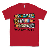 Red western pencils teach love inspire Classic Tee - JahusDesignShop
