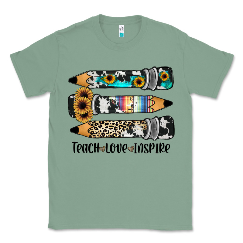 Western Pencils Teach Love Inspire Classic Tee by JahusDesignShop | Teevron