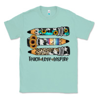 Seafoam western pencils teach love inspire Classic Tee - JahusDesignShop