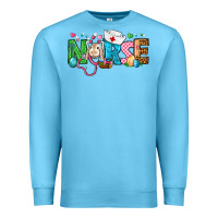 Ocean Blue Easter Nurse Premium Sweatshirt - BundleAndBundleShop