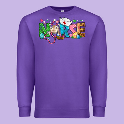 Easter Nurse Premium Sweatshirt Designed By Bundleandbundleshop