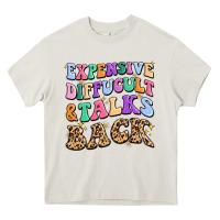 Cream expensive diffucult and talks back Heavy Core Tee - MaliasSmallBusiness