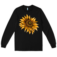 Black sunflower Long Sleeve Tee - AdoDesignShop