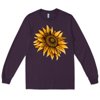 Plum sunflower Long Sleeve Tee - AdoDesignShop