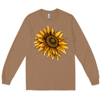 Toasted Coconut sunflower Long Sleeve Tee - AdoDesignShop