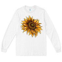 White sunflower Long Sleeve Tee - AdoDesignShop