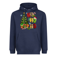 Navy ho ho ho christmas Heavyweight Hoodie - MaliasSmallBusiness