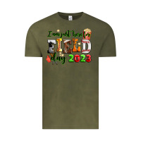 Vintage Olive i am just here for field day  2023 Vintage Tee - AdoDesignShop
