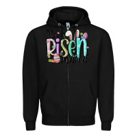 Black he is risen indeed Zipper Hoodie - MaliasSmallBusiness