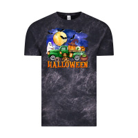 Cloud Black halloween truck Vintage Tee - AdoDesignShop