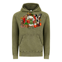 Vintage Olive joy gnomes Vintage Hoodie - FaDigitalArtStudio