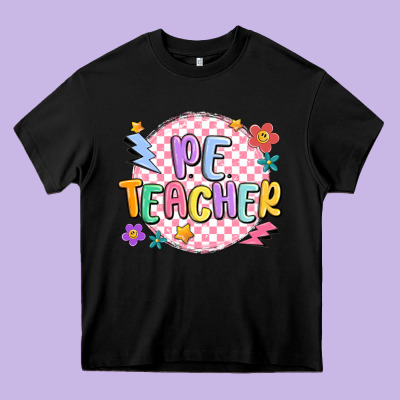 Pe Teacher Heavy Core Tee Designed By Maliassmallbusiness