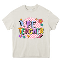 Cream pe teacher Heavy Core Tee - MaliasSmallBusiness