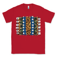 Red usa army pattern brushstroke Classic Tee - Artiststas