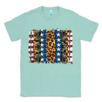 Seafoam usa army pattern brushstroke Classic Tee - Artiststas