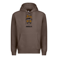 Coffee Sunflower Mom Skull Premium Hoodie - Bettercallsaul