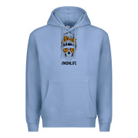 Colony Blue Sunflower Mom Skull Premium Hoodie - Bettercallsaul