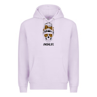 Lilac Sunflower Mom Skull Premium Hoodie - Bettercallsaul
