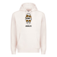 Pale Pink Sunflower Mom Skull Premium Hoodie - Bettercallsaul