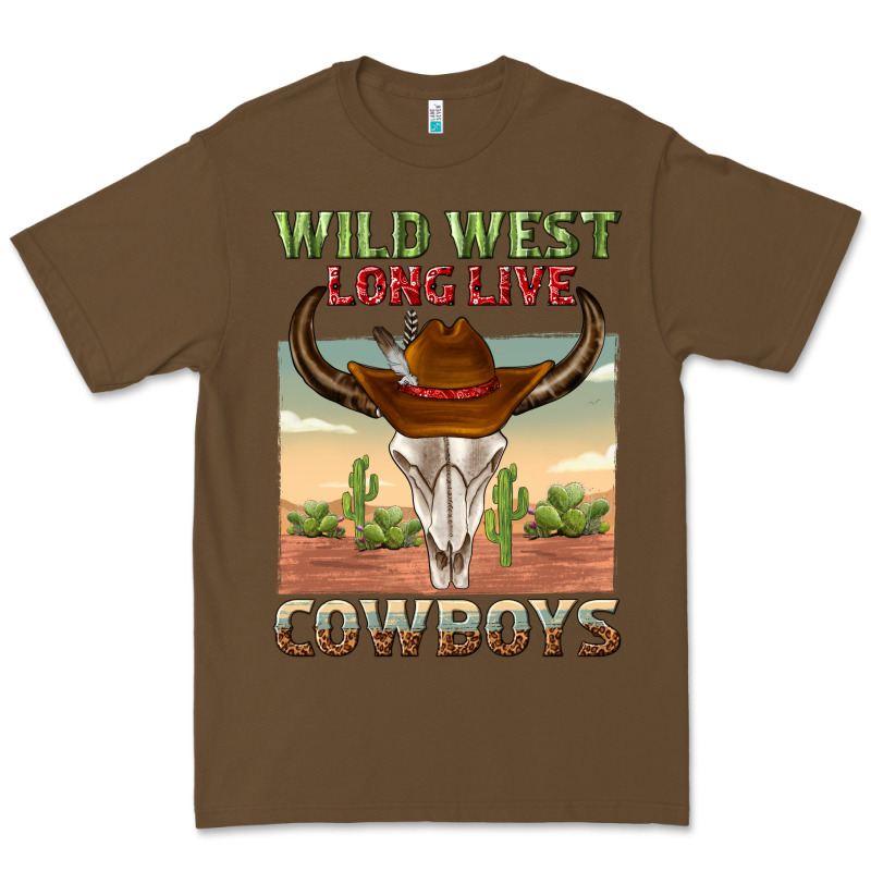 Wild West Long Live Cowboys Premium Tee by texasbilliewilder | Teevron