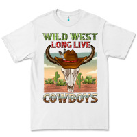 White wild west long live cowboys Premium Tee - texasbilliewilder