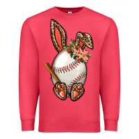 Cardinal Baseball Easter Bunny Premium Sweatshirt - BundleAndBundleShop
