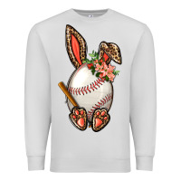 Dove Grey Baseball Easter Bunny Premium Sweatshirt - BundleAndBundleShop