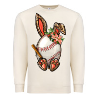 Sandshell Baseball Easter Bunny Premium Sweatshirt - BundleAndBundleShop