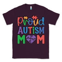Plum Proud Autism Mom Classic Tee - CowhideDigitalArt