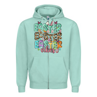 Seafoam easter vibes Zipper Hoodie - MaliasSmallBusiness