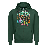 Sports Green easter vibes Zipper Hoodie - MaliasSmallBusiness