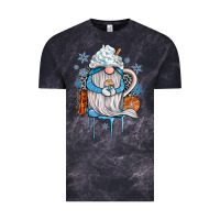 Cloud Black winter gnome coffee Vintage Tee - JahusDesignShop