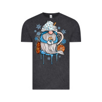 Vintage Black winter gnome coffee Vintage Tee - JahusDesignShop