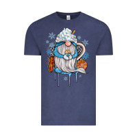 Vintage Denim winter gnome coffee Vintage Tee - JahusDesignShop