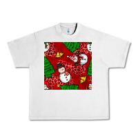 Lunar Rock christmas snowman and trees seamless pattern Urban Heavy Tee - BundleAndBundleShop