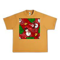 Peanut Butter christmas snowman and trees seamless pattern Urban Heavy Tee - BundleAndBundleShop