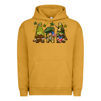 Pigment Peanut Butter Army Gnomes 4th of july Urban Hoodie - HowdyJamesFarm