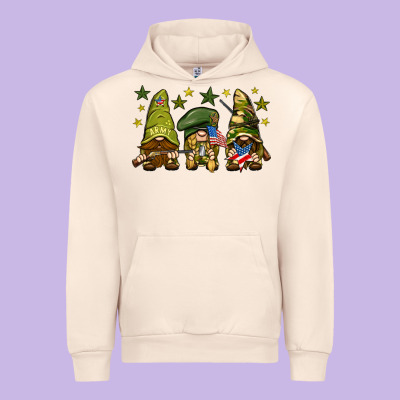 Army Gnomes 4th Of July Urban Hoodie Designed By Howdyjamesfarm