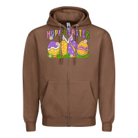 Chestnut hoppy easter Zipper Hoodie - MaliasSmallBusiness