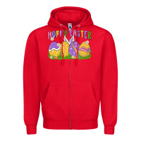Red hoppy easter Zipper Hoodie - MaliasSmallBusiness