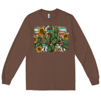Chestnut serape sunflowers cactus Long Sleeve Tee - AdoDesignShop