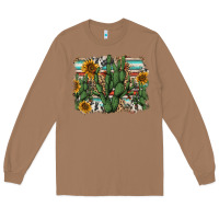 Toasted Coconut serape sunflowers cactus Long Sleeve Tee - AdoDesignShop