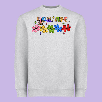 You Are Loved Autism Heavyweight Sweatshirt Designed By Jahusdesignshop
