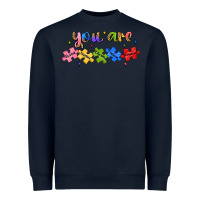 Navy you are loved autism Heavyweight Sweatshirt - JahusDesignShop